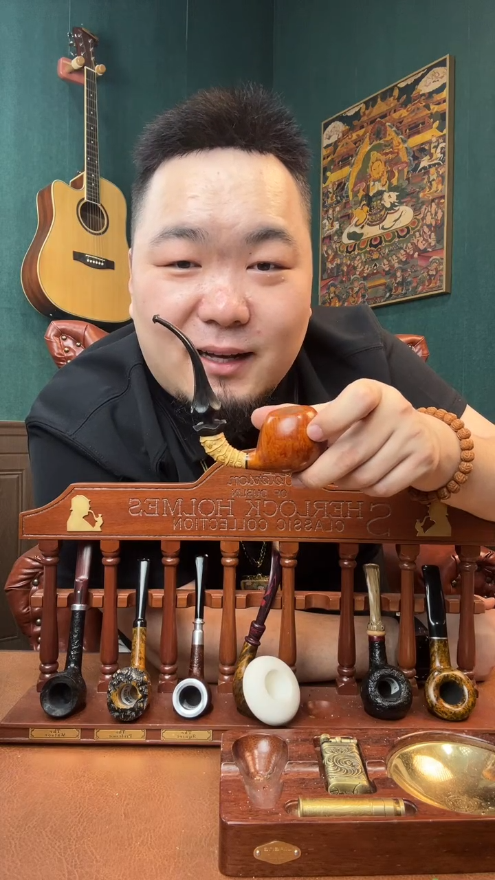石楠木天***针意大利进口石楠木烟斗