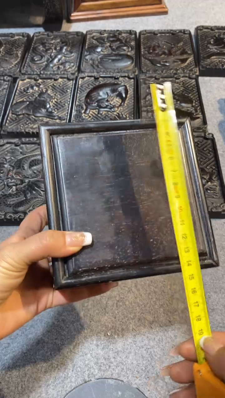 木紫檀拆件雕刻板以直播间实物为准微瑕老物件