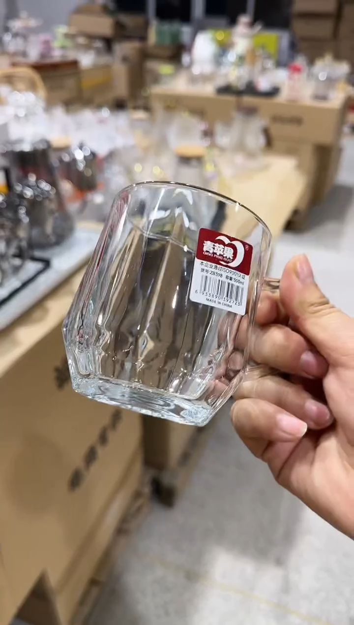 【闪购商品】玻璃无盖款青苹果闪购价6只