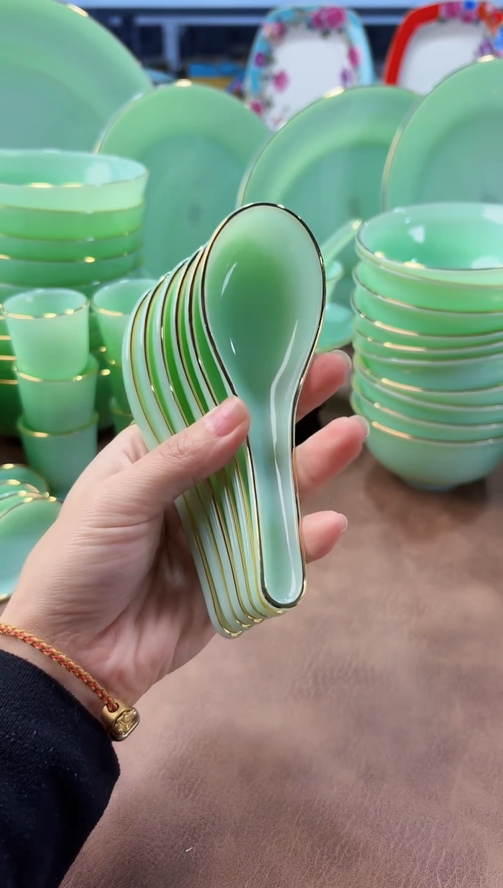 玉瓷  勺子6个景德镇餐具               