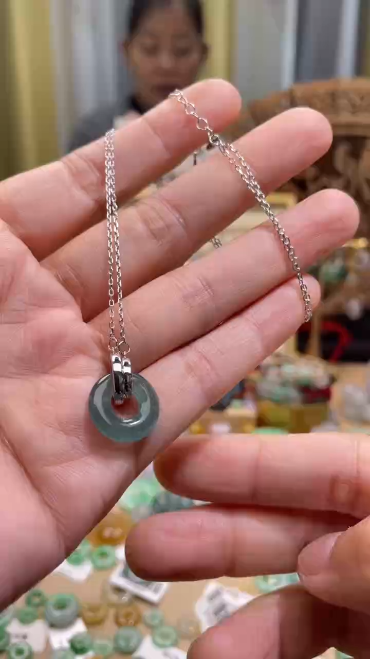 颈饰未镶嵌翡翠甜甜圈