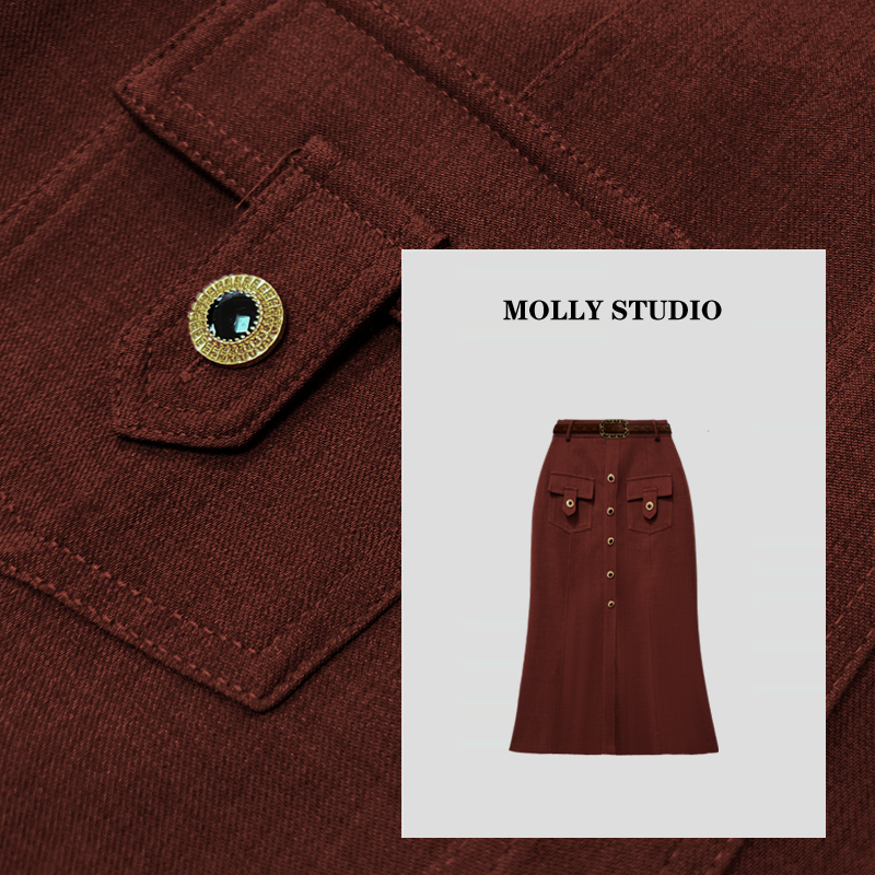 【通勤缪斯】Molly 时尚气质简约 半身裙 M2025626