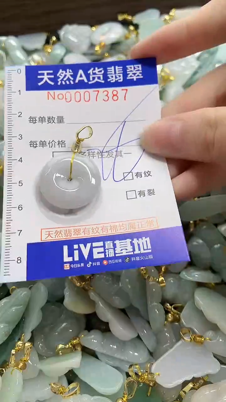 颈饰未镶嵌翡翠天然A货翡翠