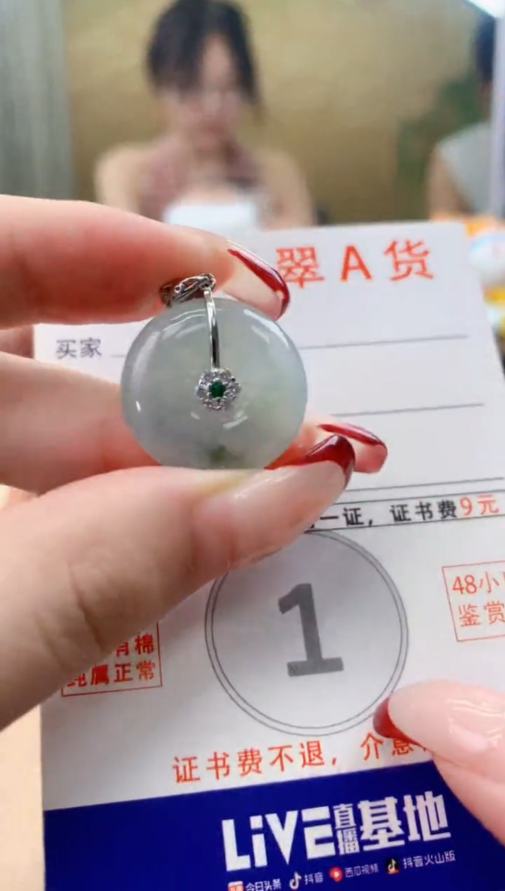 颈饰未镶嵌翡翠天然A货翡翠挂件