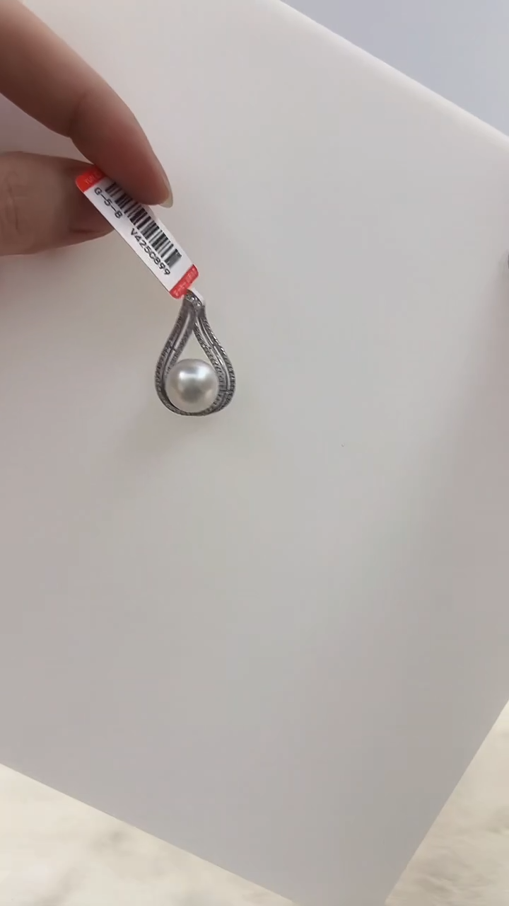 【闪购商品】银S925镶嵌海水珍珠DA吊坠@@v425