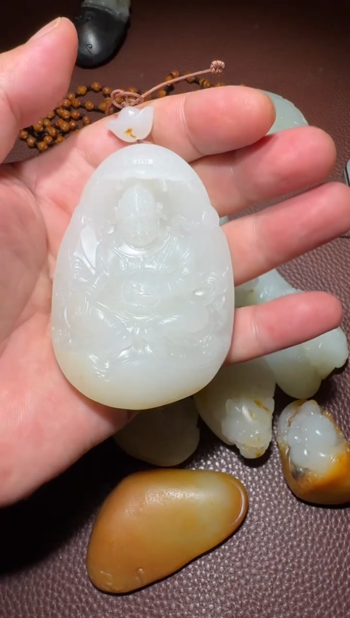 和田玉未镶嵌挂件嘉*和田玉