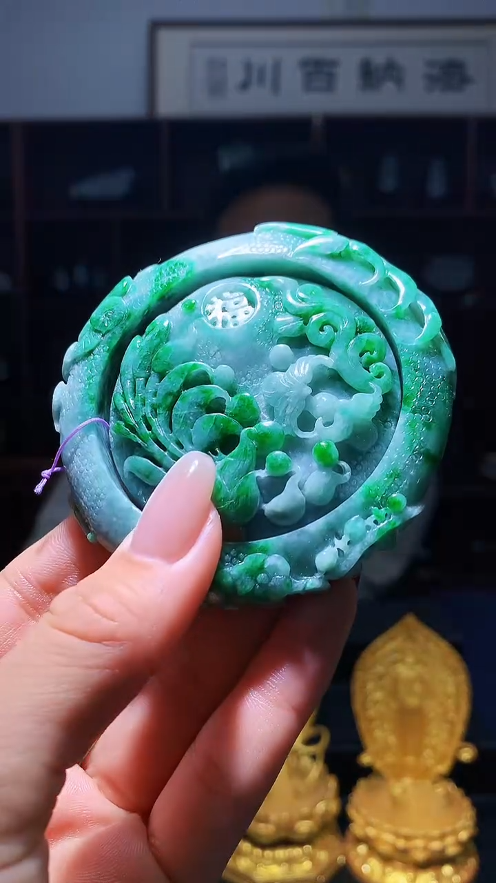 【闪购商品】定制翡翠未镶嵌1080hm-毛货套镯64