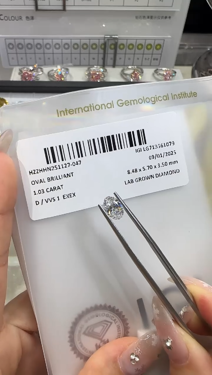 裸石实验室培育钻石1.03