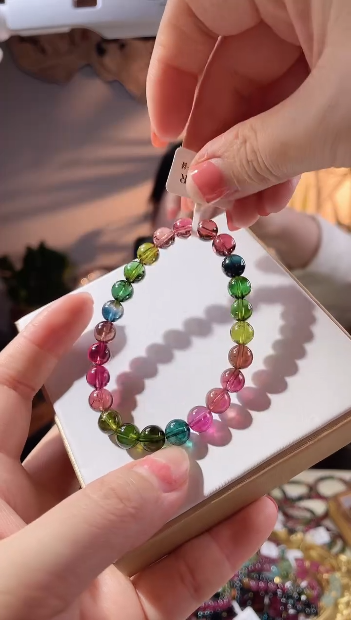 【闪购商品】碧玺手链未镶嵌单圈手链7.9+