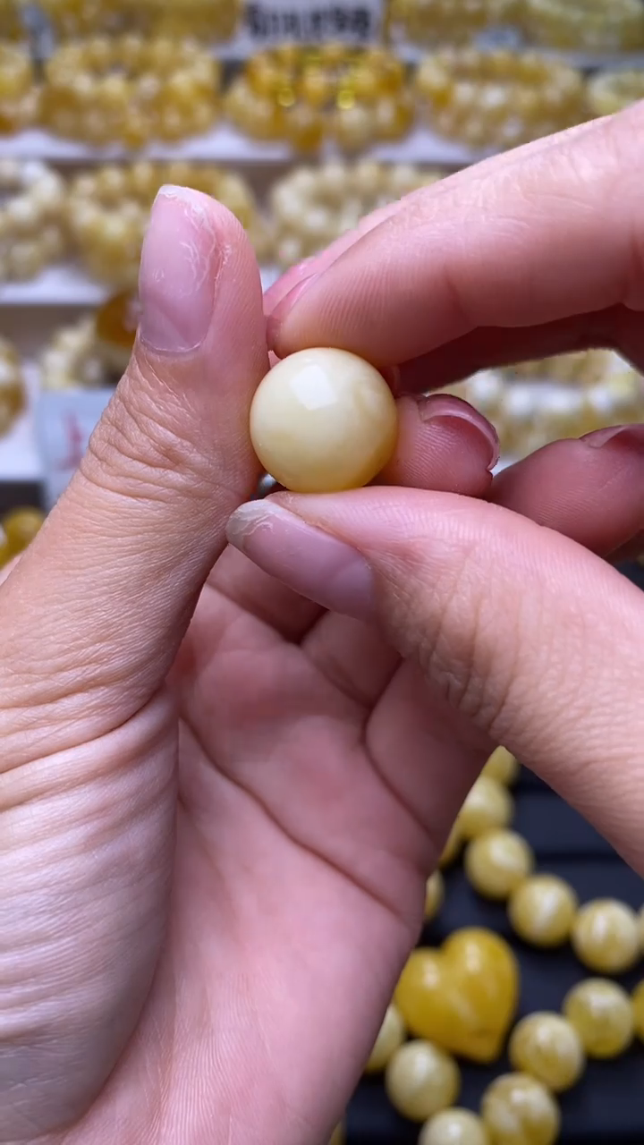 未镶嵌蜜蜡裸石葵.14