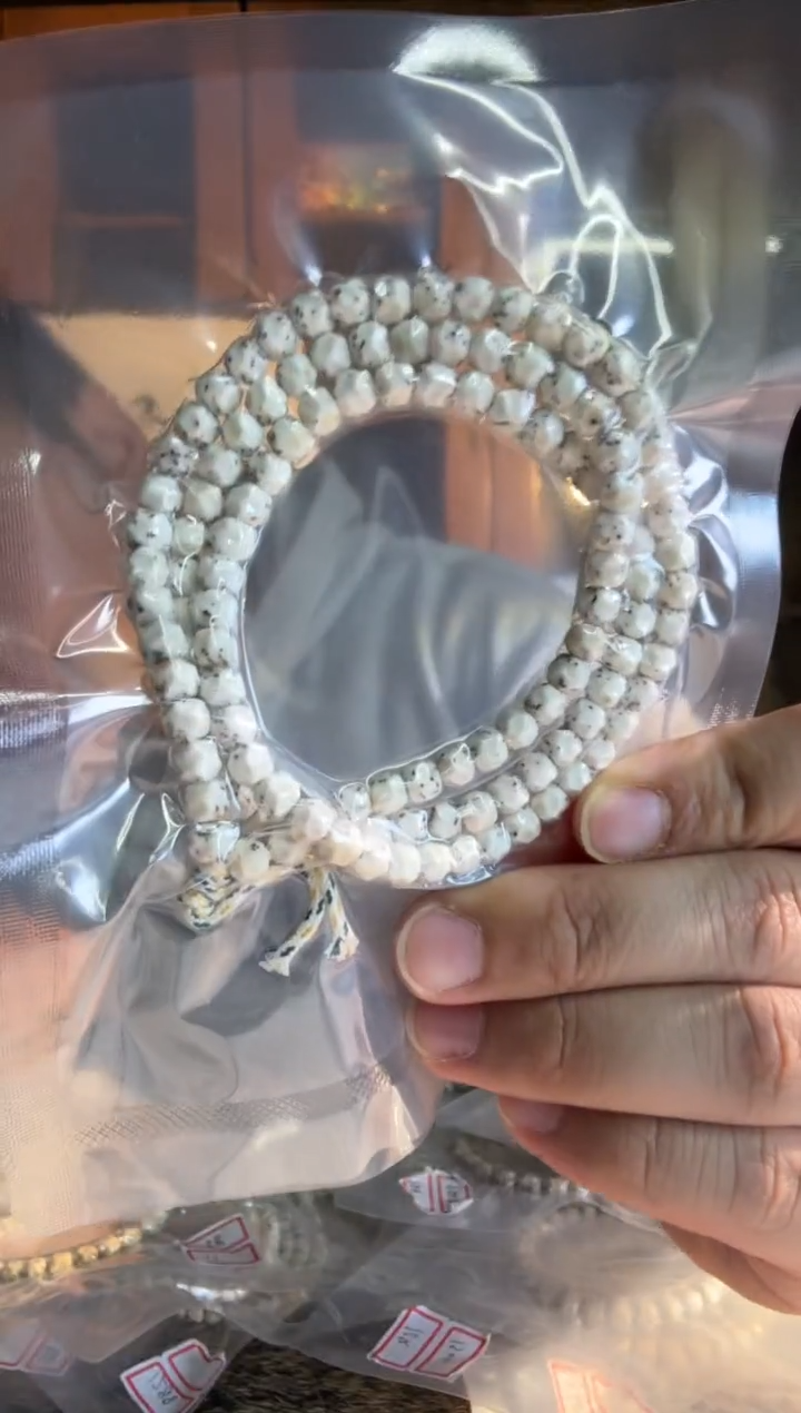 手串星月菩提?****丶骨瓷白数星星6改无相108