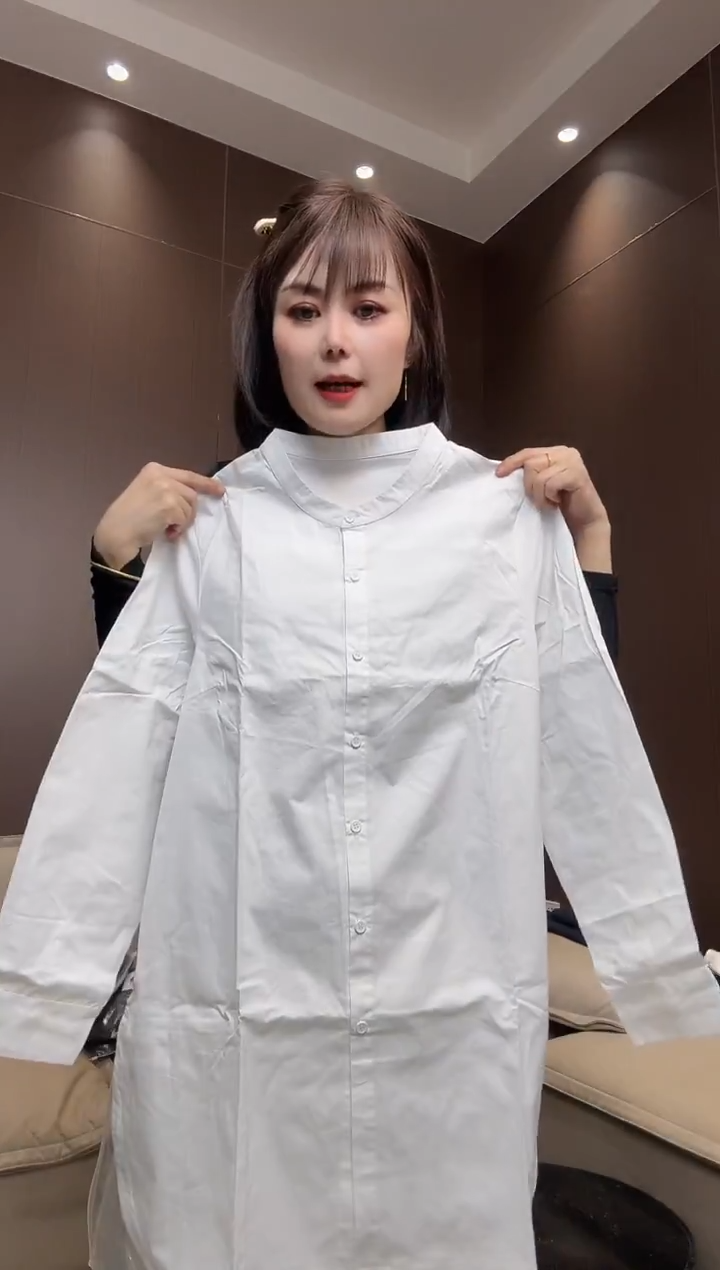 白色衬衫2XL码大漂亮