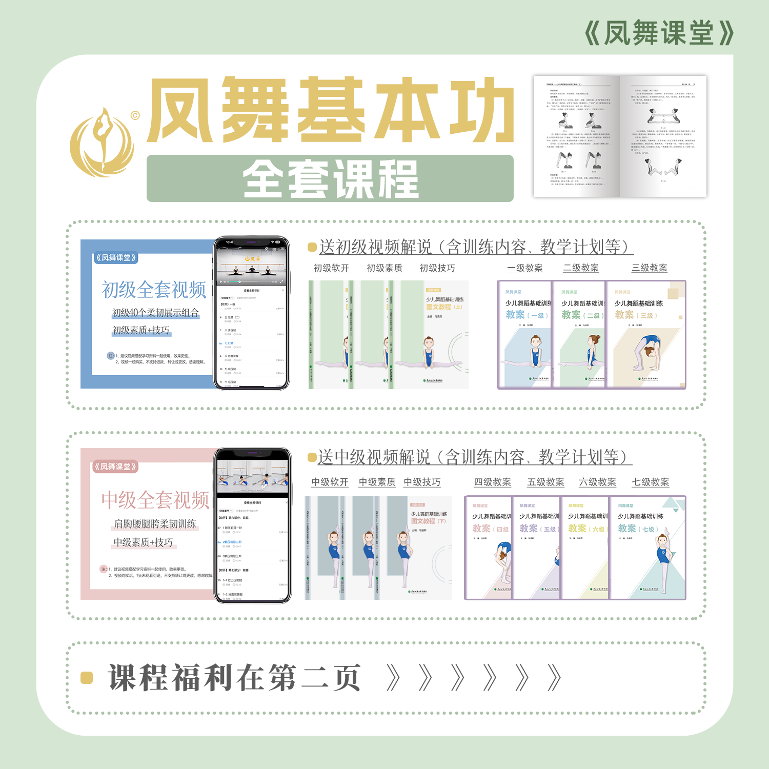 【VIP服务】《凤舞课堂》全套基本功课程 弹力带版&组合版