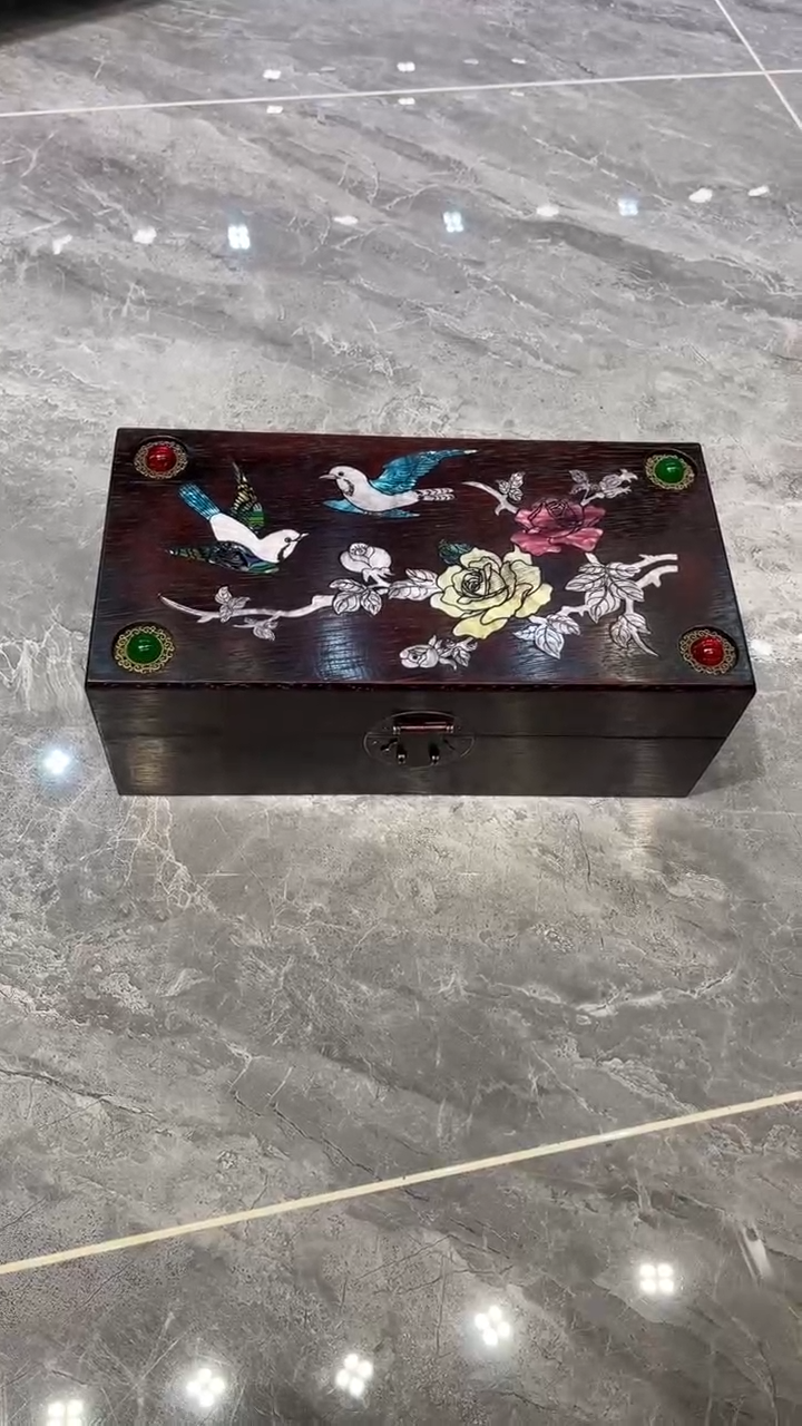 木花开富贵首饰盒