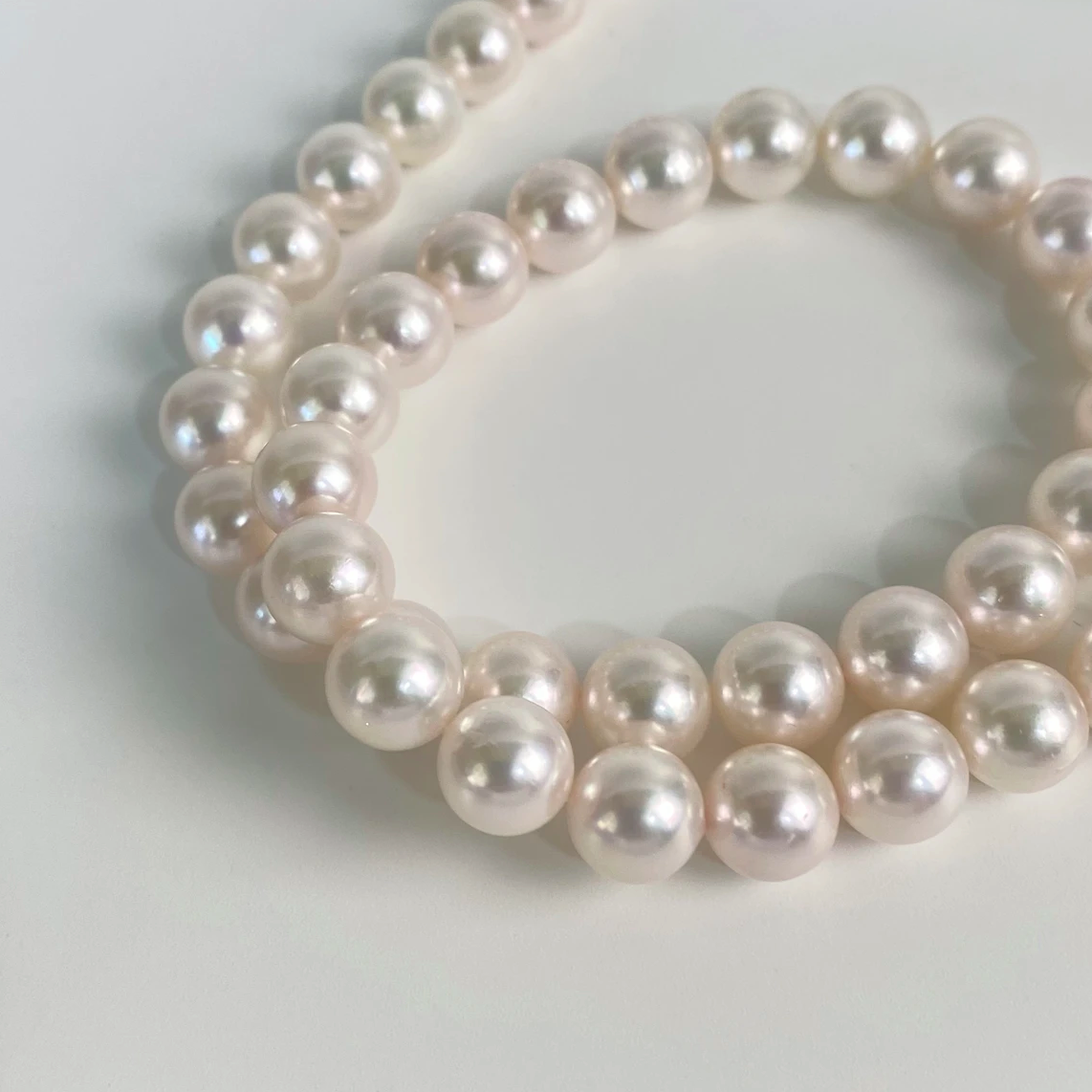 【冰哥珠宝】天然珍珠气质强光项链设计扣11-14mm