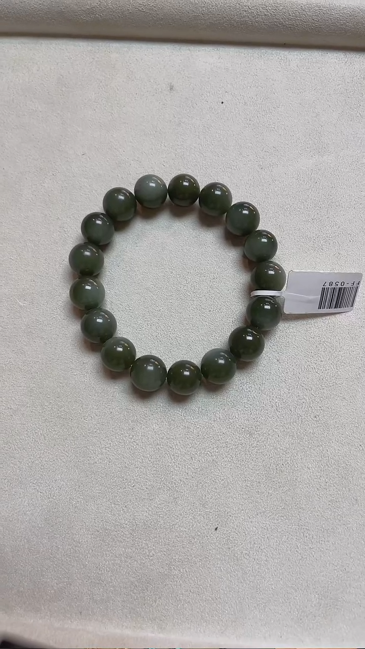 手串未镶嵌和田玉DJ 沙枣青手串