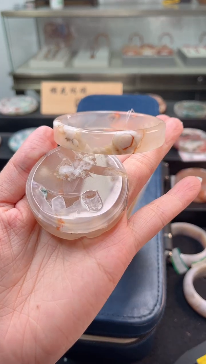 未镶嵌手镯石英质玉53圈口（赠品镯心）1888504