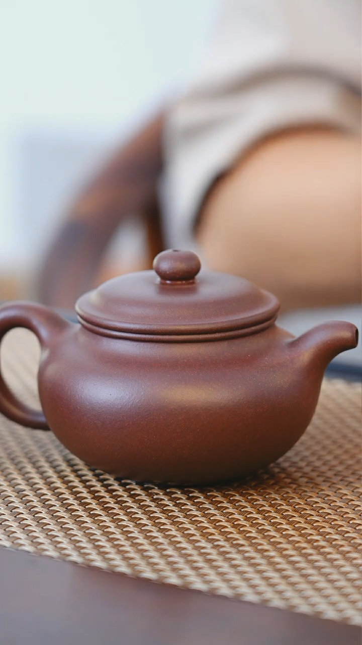 茶壶紫砂宜兴原矿紫砂壶 仿古 240cc 老紫泥 