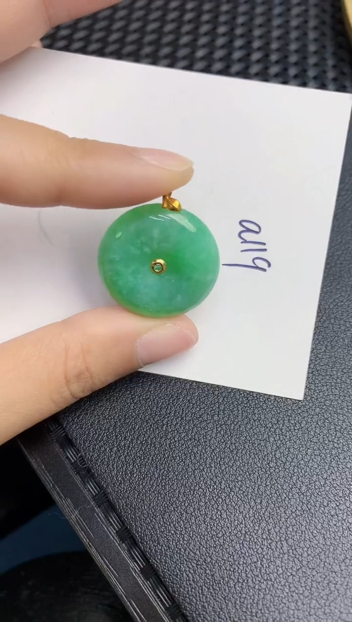 【闪购商品】翡翠颈饰18K金镶嵌000000000