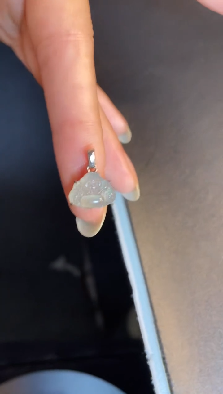 吊坠(不含链)银S925镶嵌翡翠1