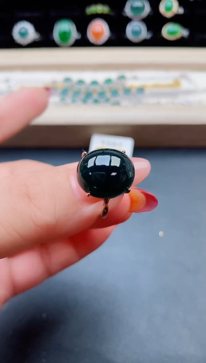 【闪购商品】翡翠戒指银S925镶嵌50805580