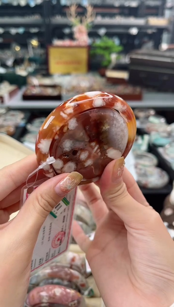 【闪购商品】石英质玉手镯未镶嵌57圈口（赠品镯心）S9211