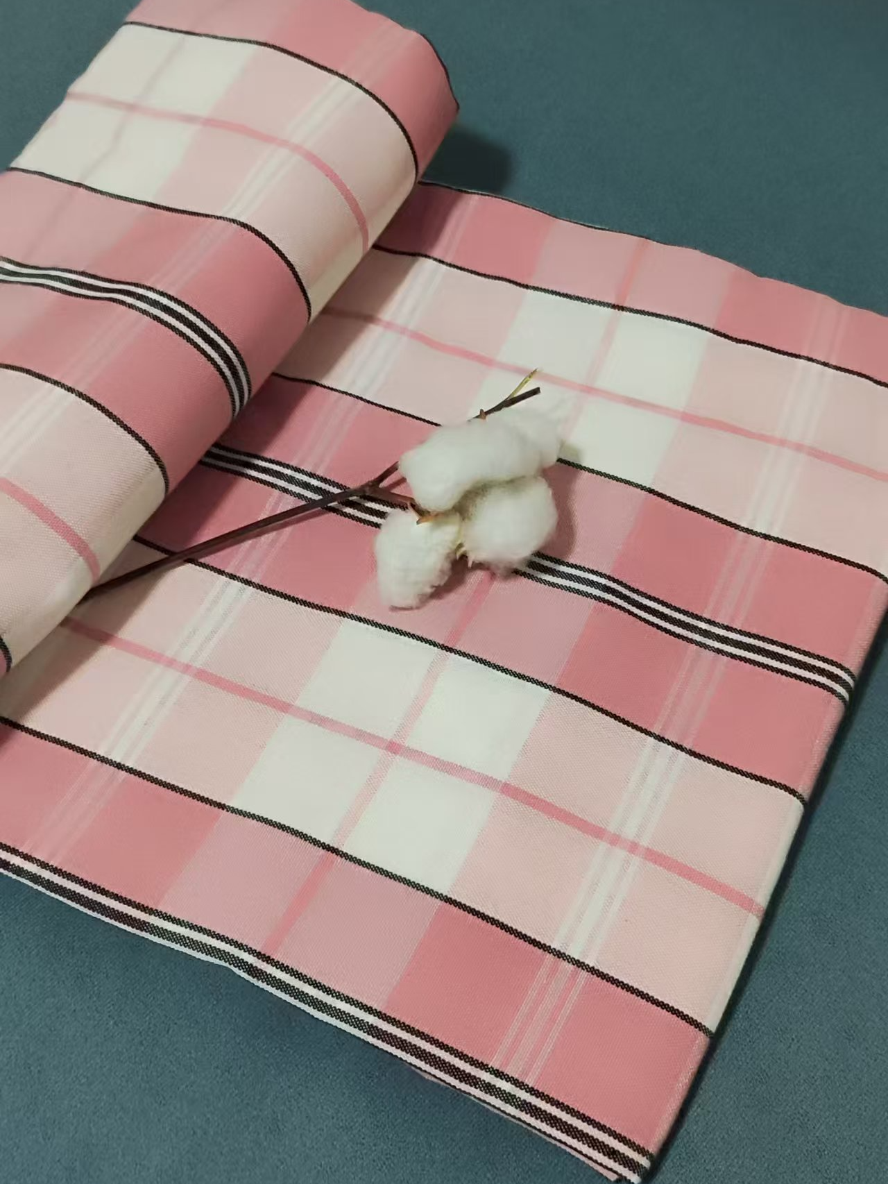 正宗[纯棉色织老粗布]加厚加密老粗布床单老土布2.0/2.5炕单榻米