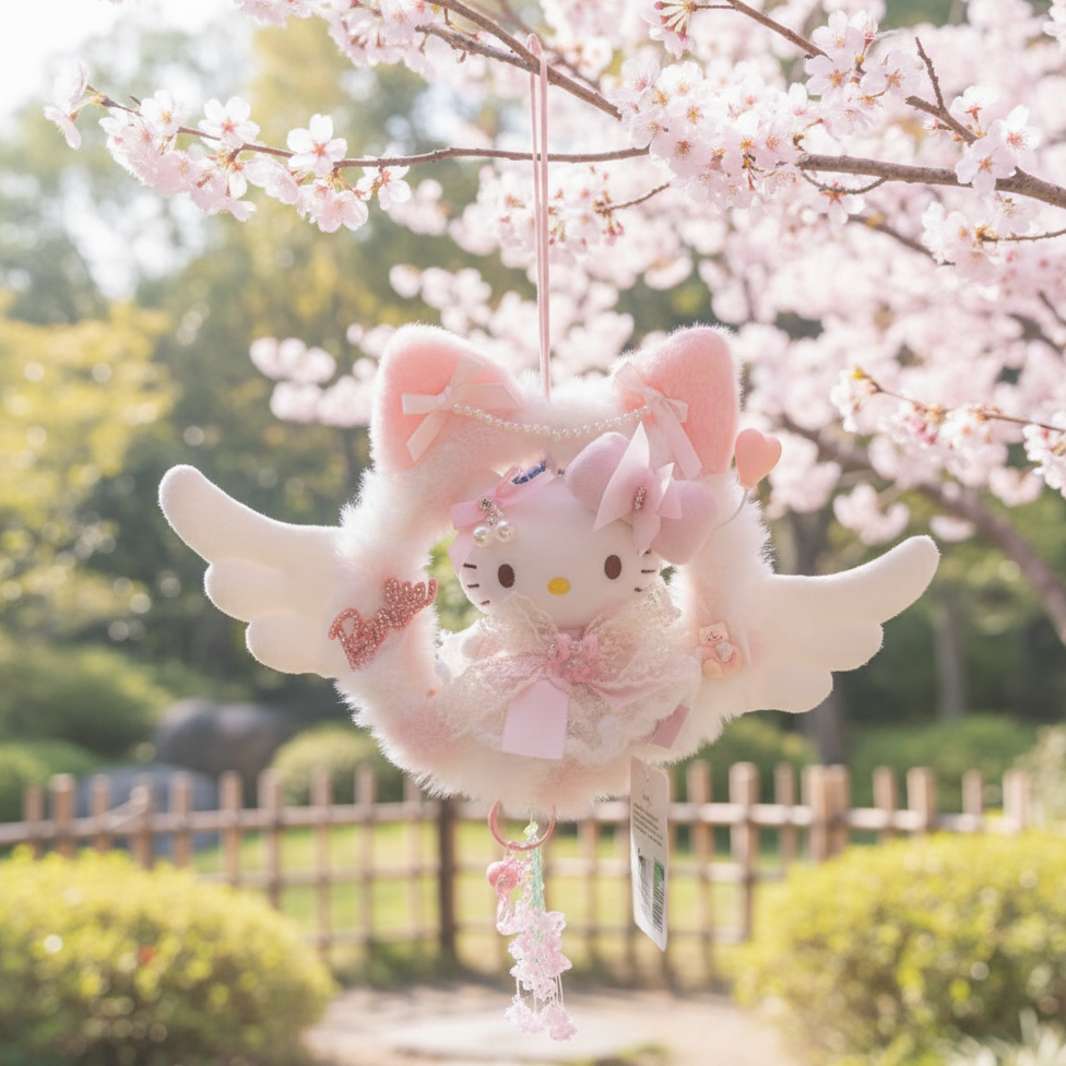 正版奶芙天使HelloKitty书包挂件KT挂件三丽鸥玩偶送朋友生日礼物