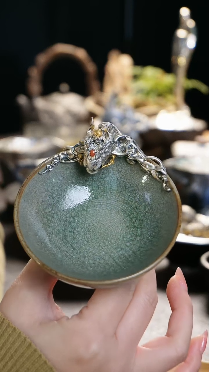 【闪购商品】金蟾戏锦鲤普洱杯