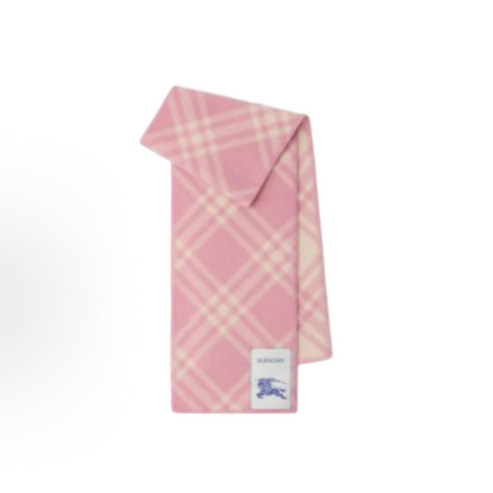 BURBERRY毛毯缝线设计羊毛围巾 女款 糖粉色