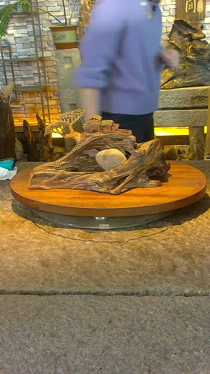 木大师兄红木山水摆件