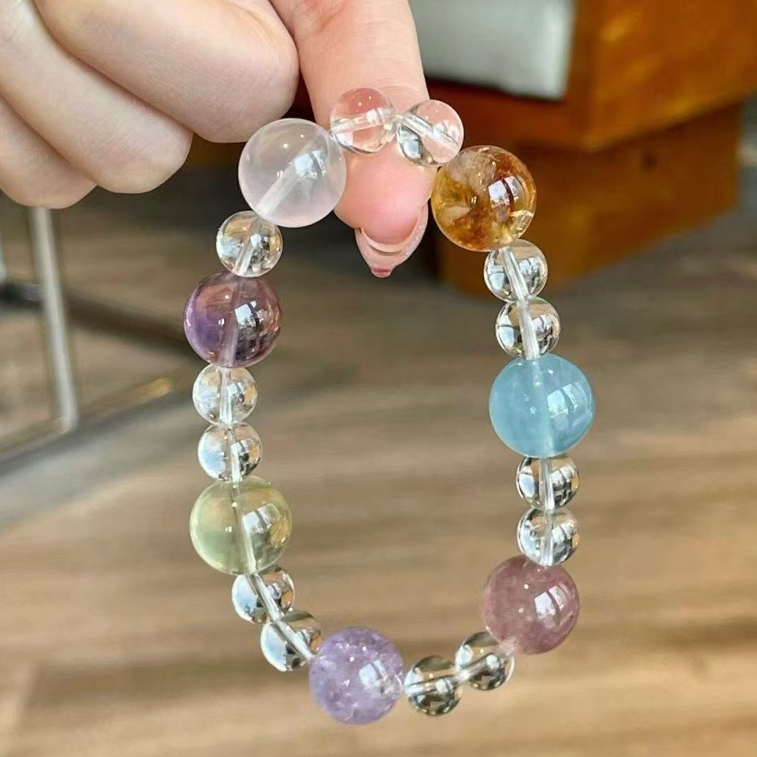 【水晶】10mm彩色糖果天然多宝手串
