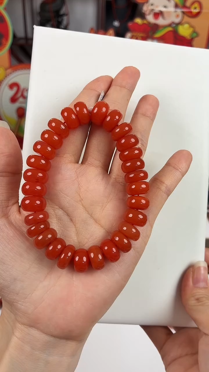 未镶嵌保山算盘珠手串13+南红玛瑙（多样式发其一）