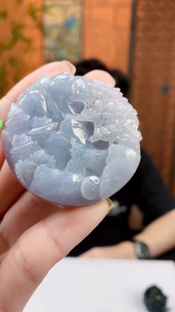 定制翡翠未镶嵌1002ry-毛货挂件29