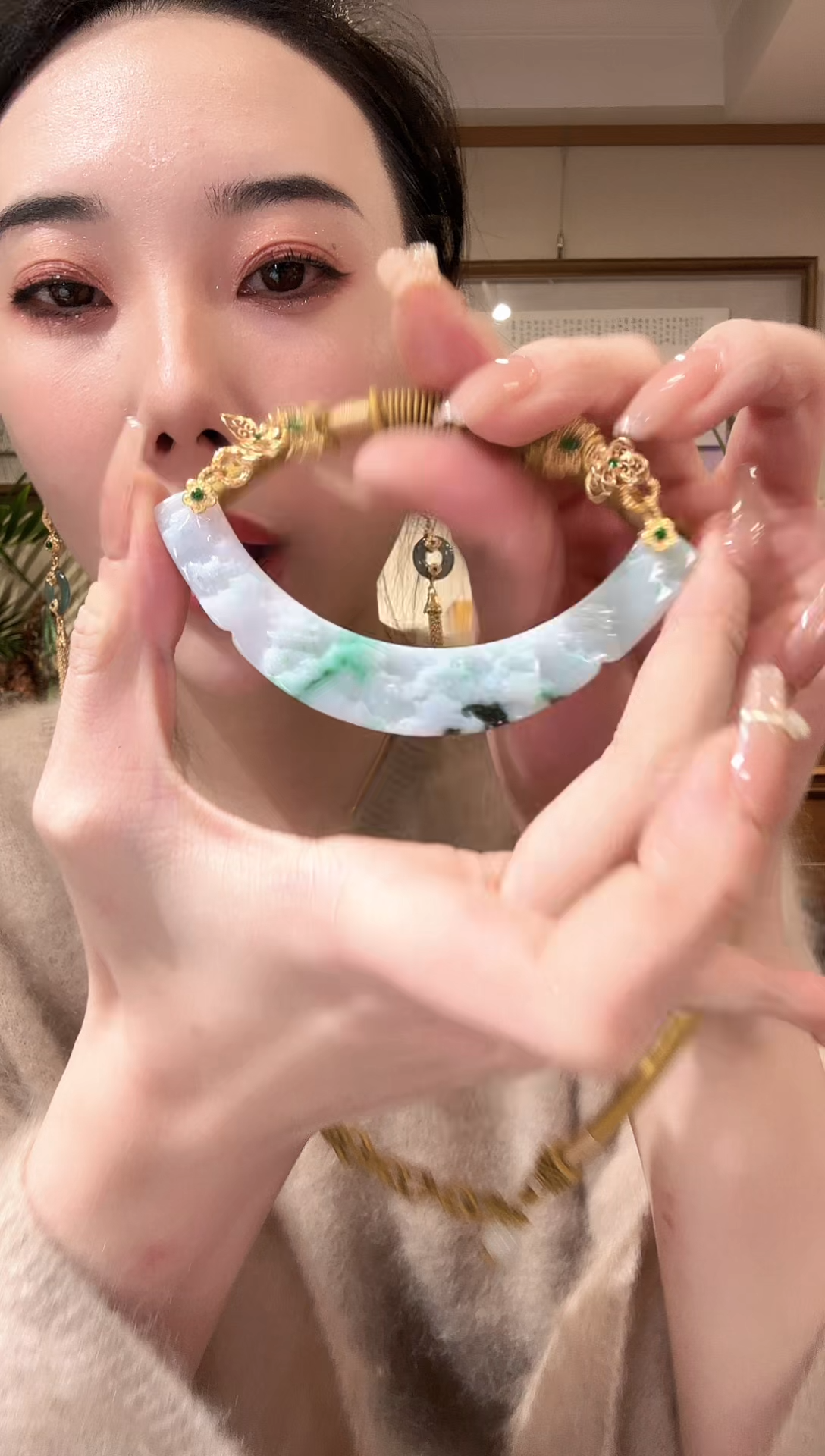 【闪购商品】翡翠颈饰未镶嵌国风