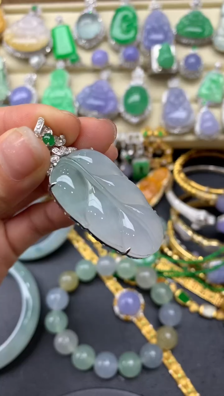 【闪购商品】翡翠颈饰18K金镶嵌462-中国好珍宝