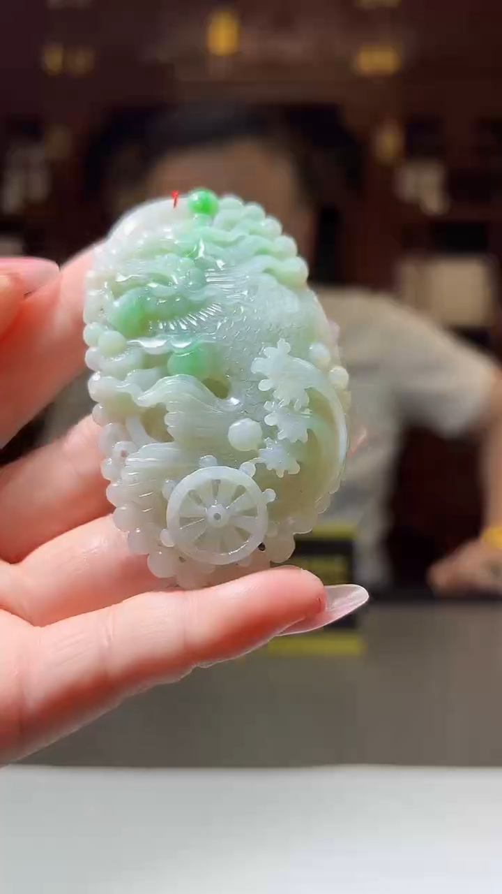 【闪购商品】定制翡翠未镶嵌0217/Y/龙鱼