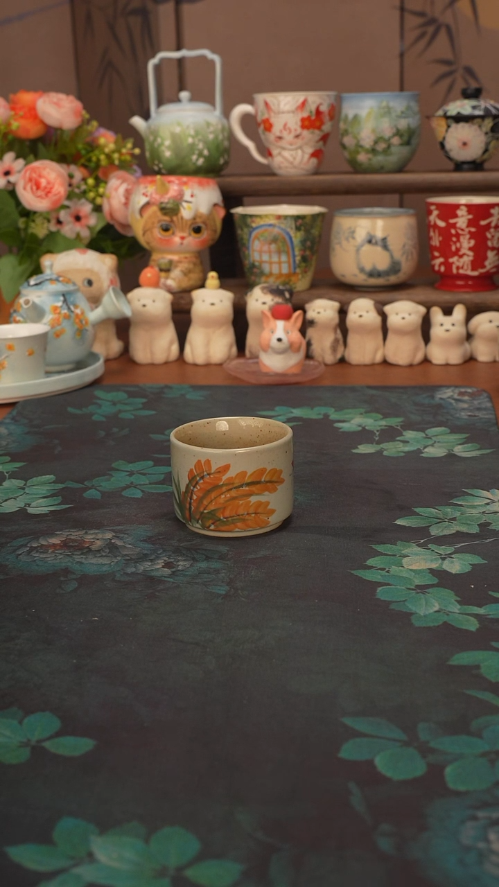【落单】陶泥  扳指杯