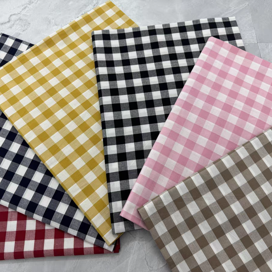 全棉格子布（先扣数字再付款）秒拍秒付叫到名字的付款布料