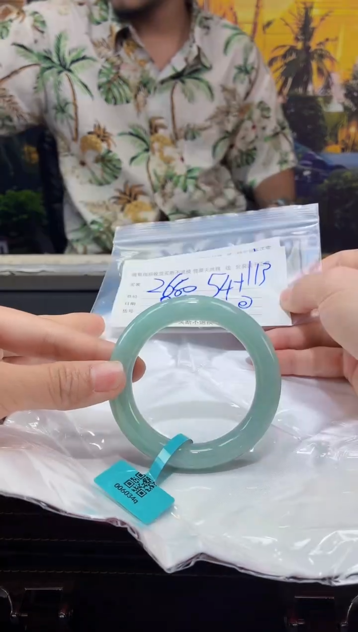 未镶嵌手镯定制翡翠毛货手镯需精细抛光/54