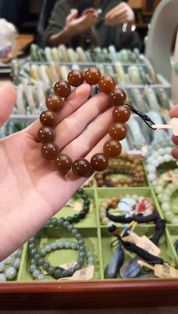 未镶嵌手串和田玉金山糖手串卡14