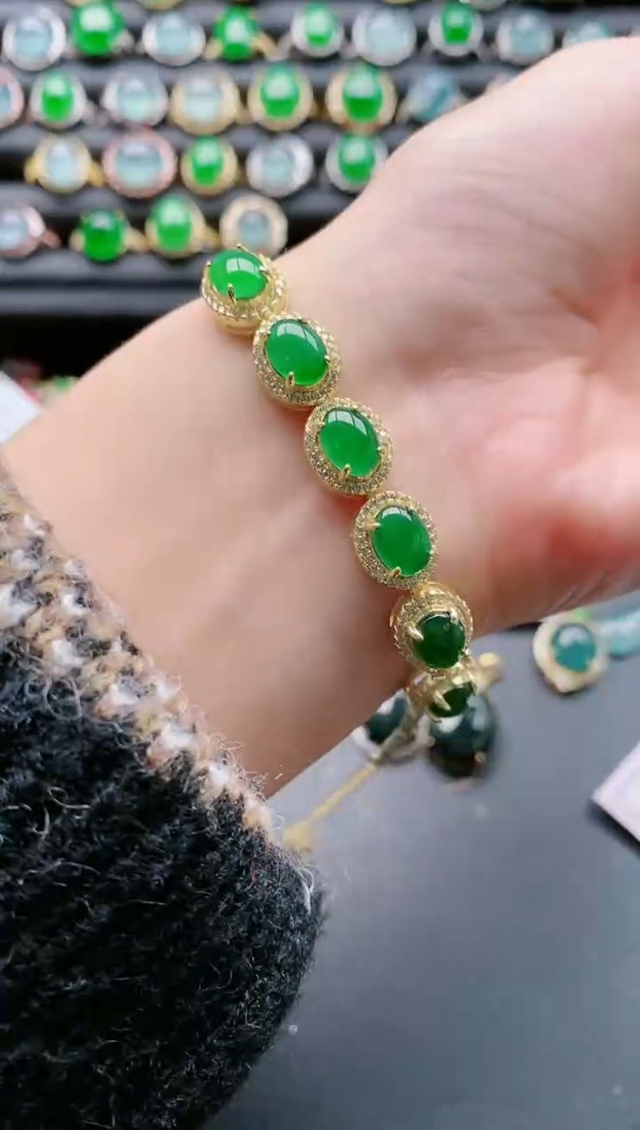 【闪购商品】翡翠戒指银S925镶嵌111111