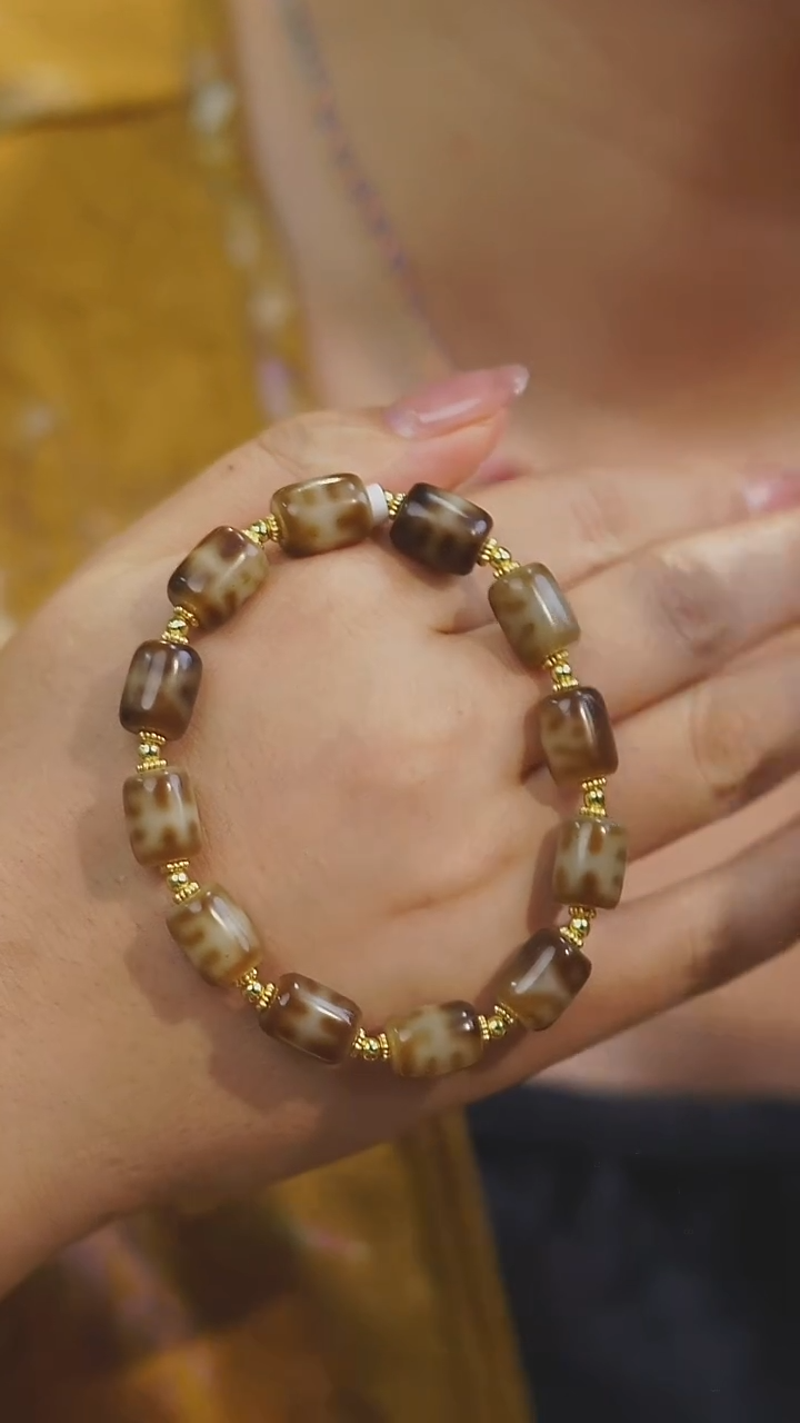 玛瑙/玉髓手串未镶嵌多样性发其一