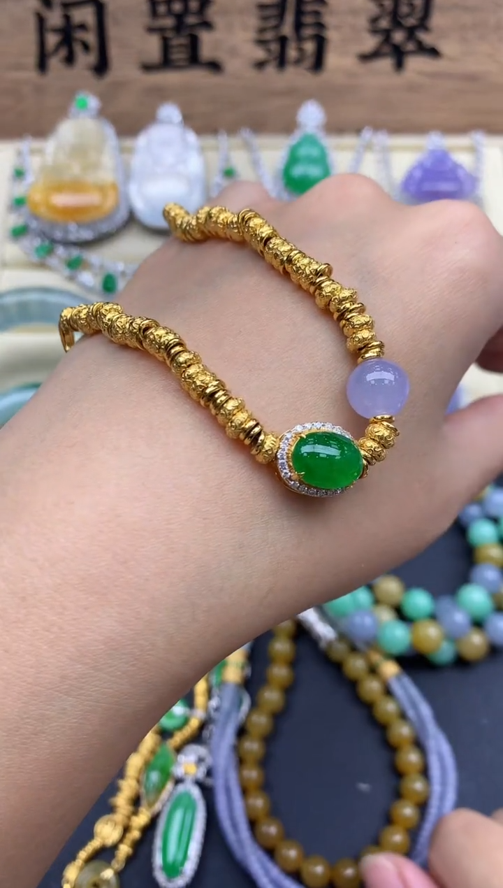 未镶嵌手链翡翠692-春日珠宝