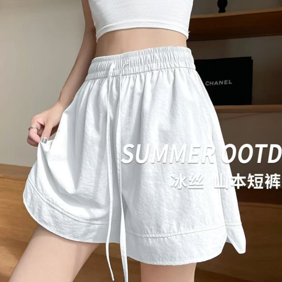 【现货+运费险】夏季新款运动短裤2025女宽松百搭阔腿裤休闲五分裤