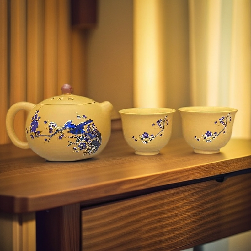 高端茶具喜上眉梢一壶两杯