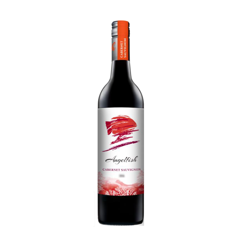 【原瓶进口】天使鱼画像系列加本力苏维翁红葡萄酒13.5度750ML