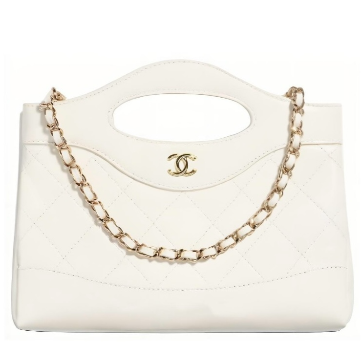 未使用 Chanel/香奈儿 【66活动】 31Bag Nano 横版 白色 皮革S镭射