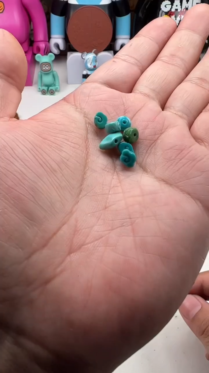 【闪购商品】绿松石雕刻未镶嵌绿松石雕刻祥云一套