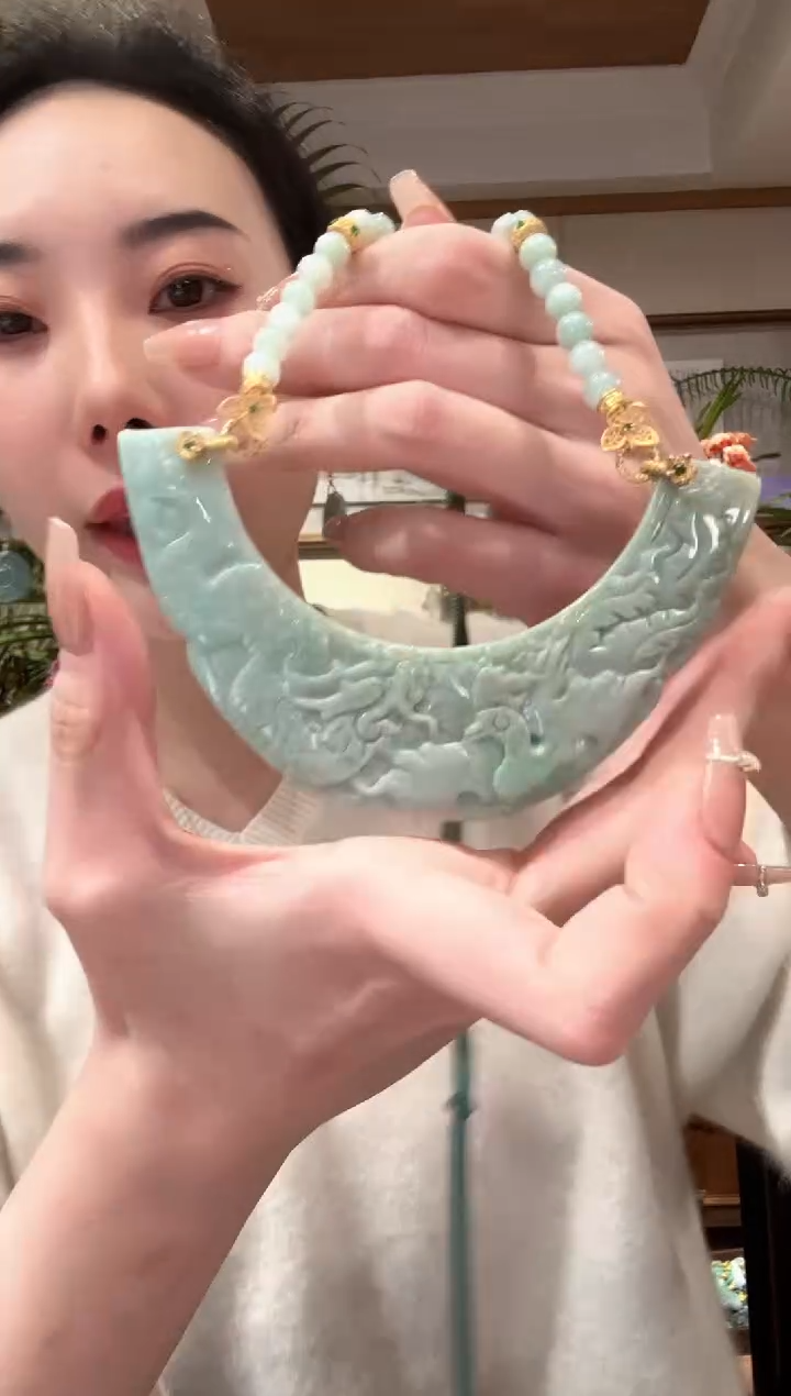 【闪购商品】翡翠颈饰未镶嵌国风